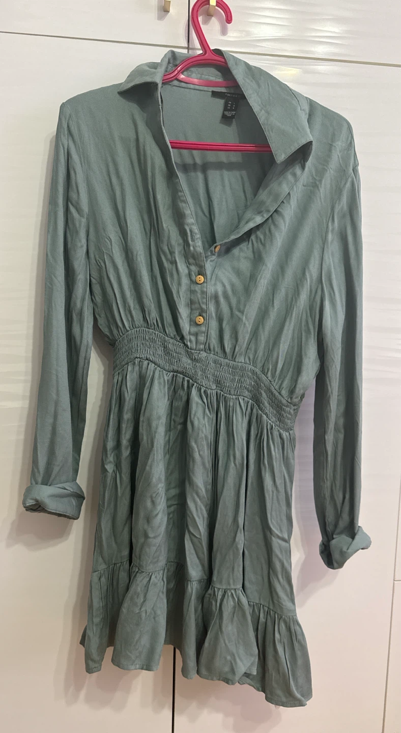 Forever 21 Dress - Green - Large