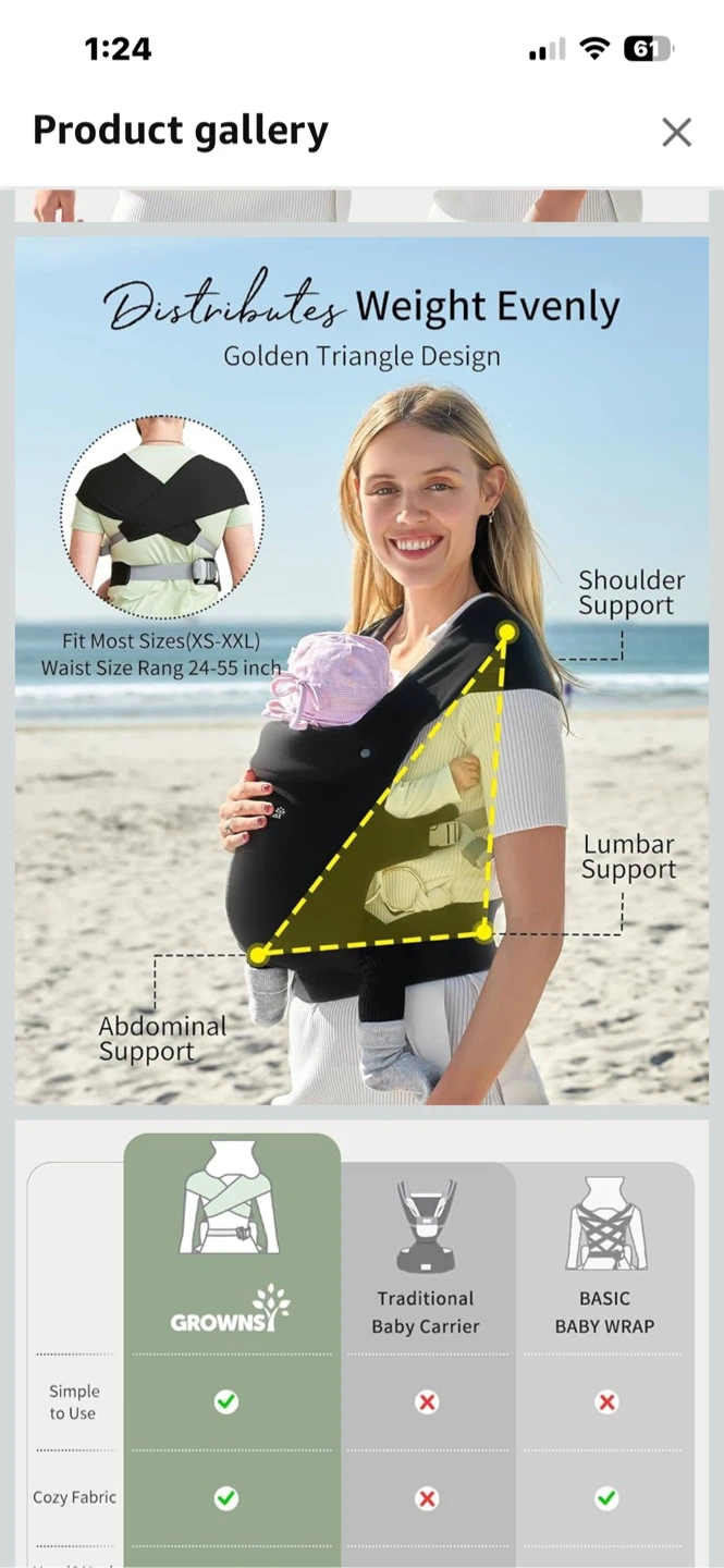 Black Baby Carrier - photo 2