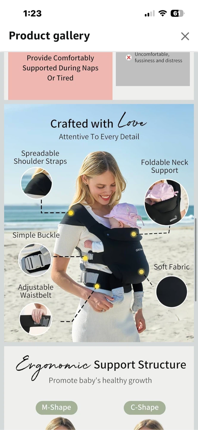 Black Baby Carrier - photo 3