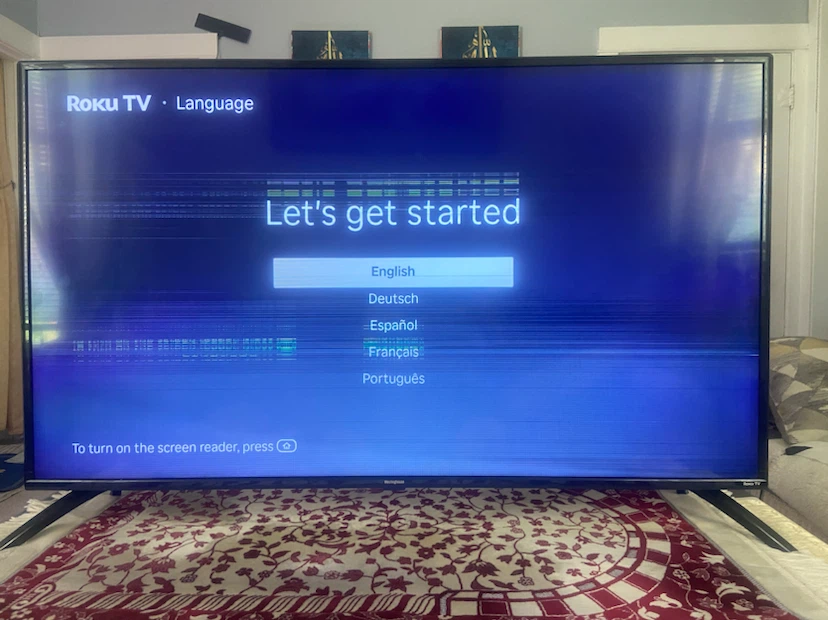 Roku TV 50 inch TV - Damaged Screen