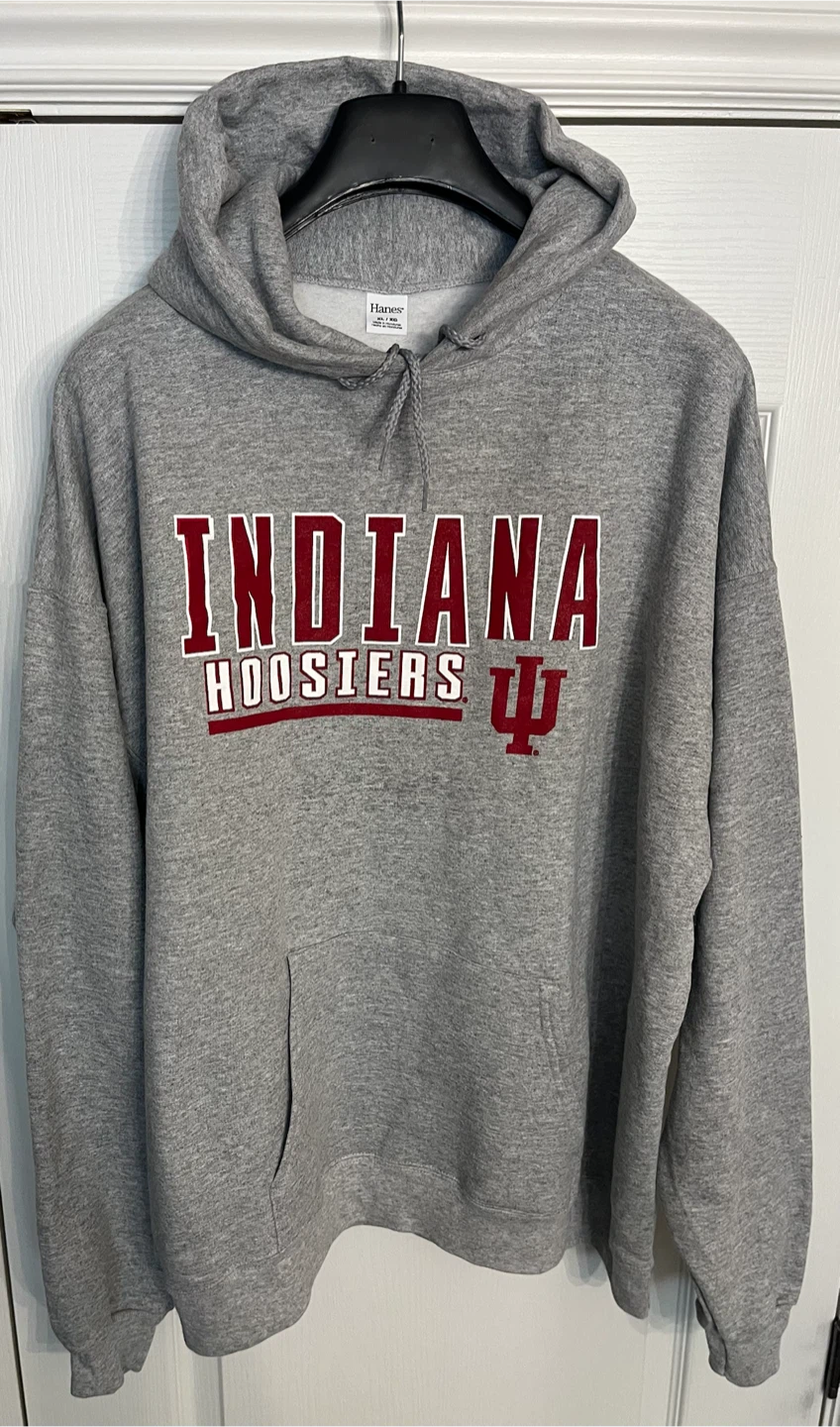 Hanes Indiana Hoosiers Hoodie Men’s XL Brand New