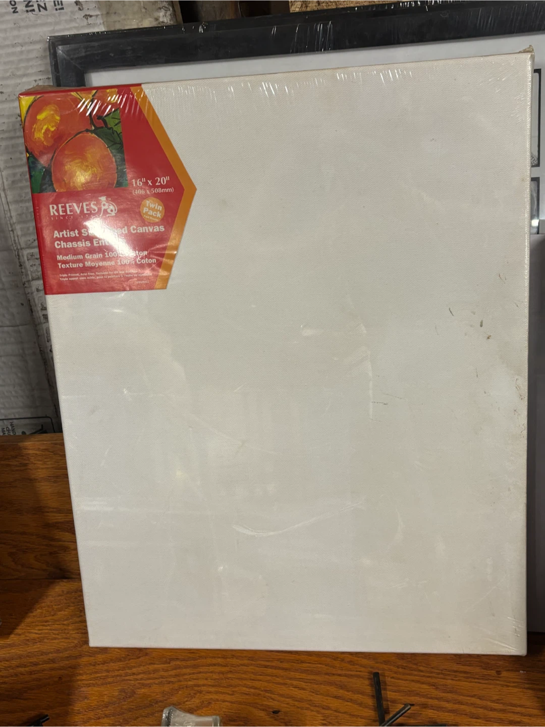 Reeves Artist Stretched Canvas 16" x 20" Twin Pack