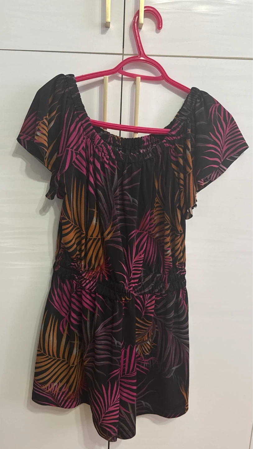 George Women's Tropical Print Romper M/M