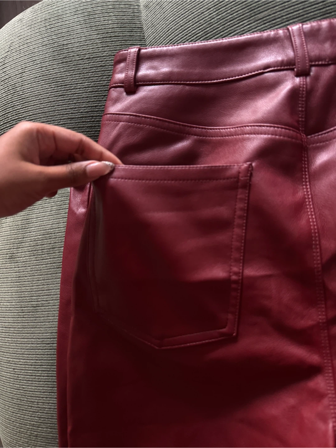 BNWT Dynamite Gisele Faux Leather Pants - photo 4