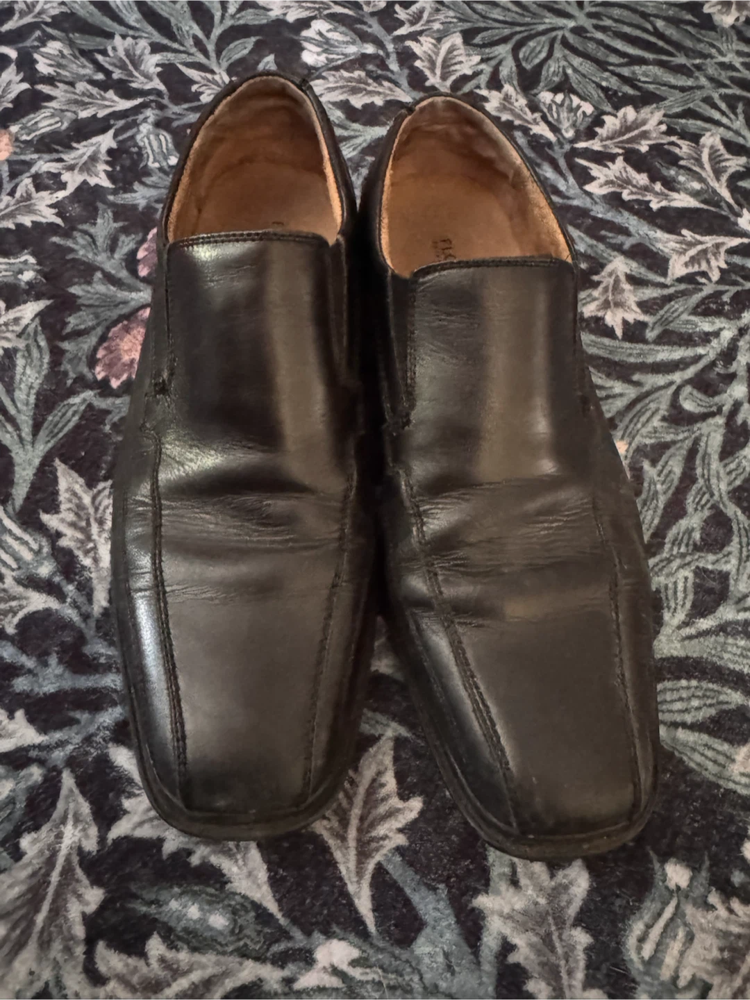 Florsheim Men's Black Leather Slip-On Dress Shoes