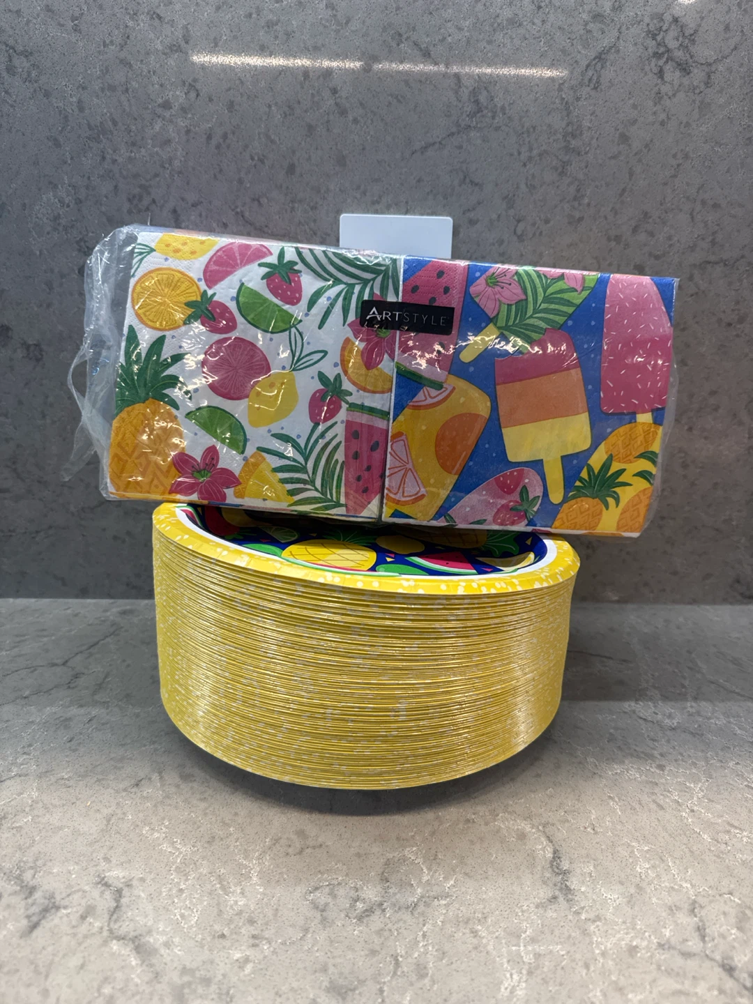 Summer Paper Plates and Napkins Set