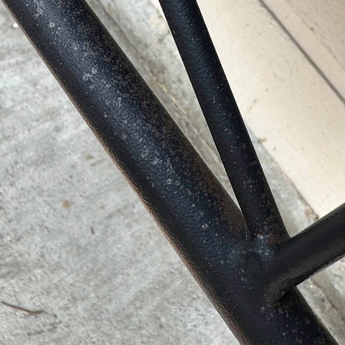 Black Wood Metal Table - photo 2