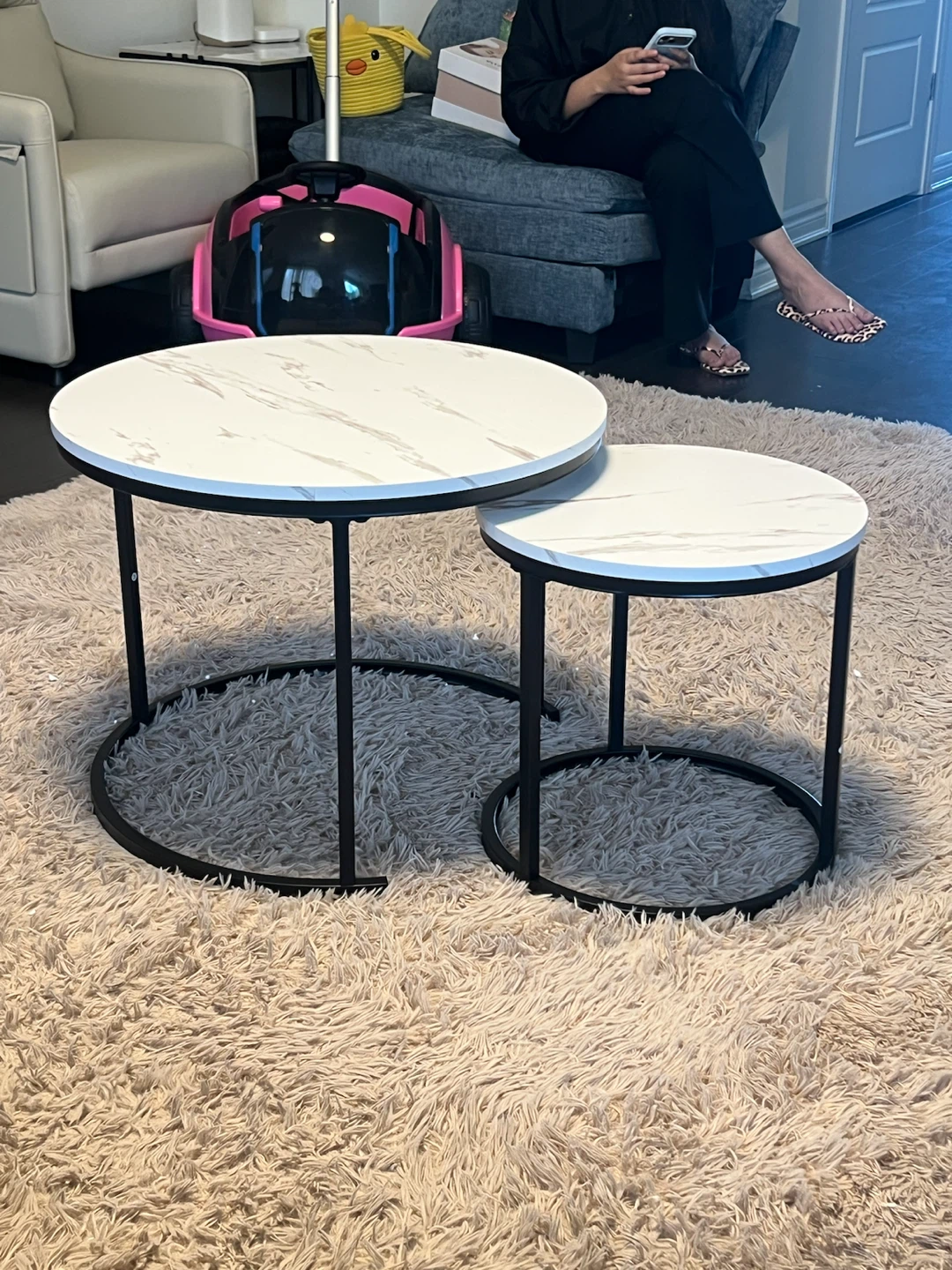 Nesting Coffee Tables - Marble Top