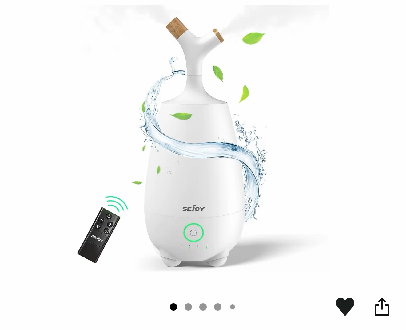 SEJOY Multifunctional Humidifier with Essential Oil Diffuser 5L