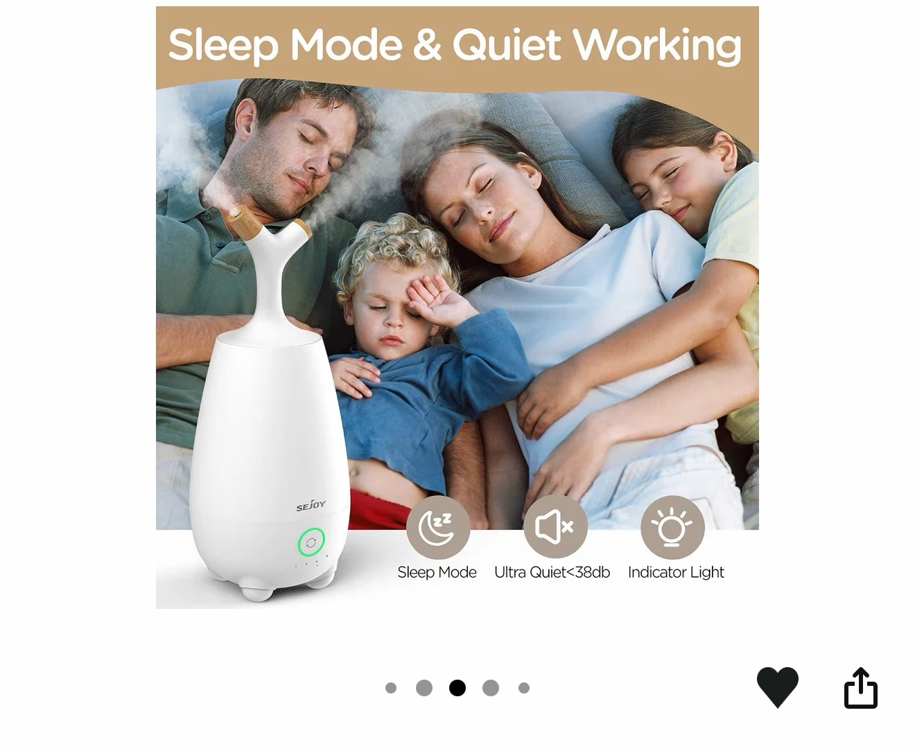SEJOY Multifunctional Humidifier with Essential Oil Diffuser 5L - photo 3
