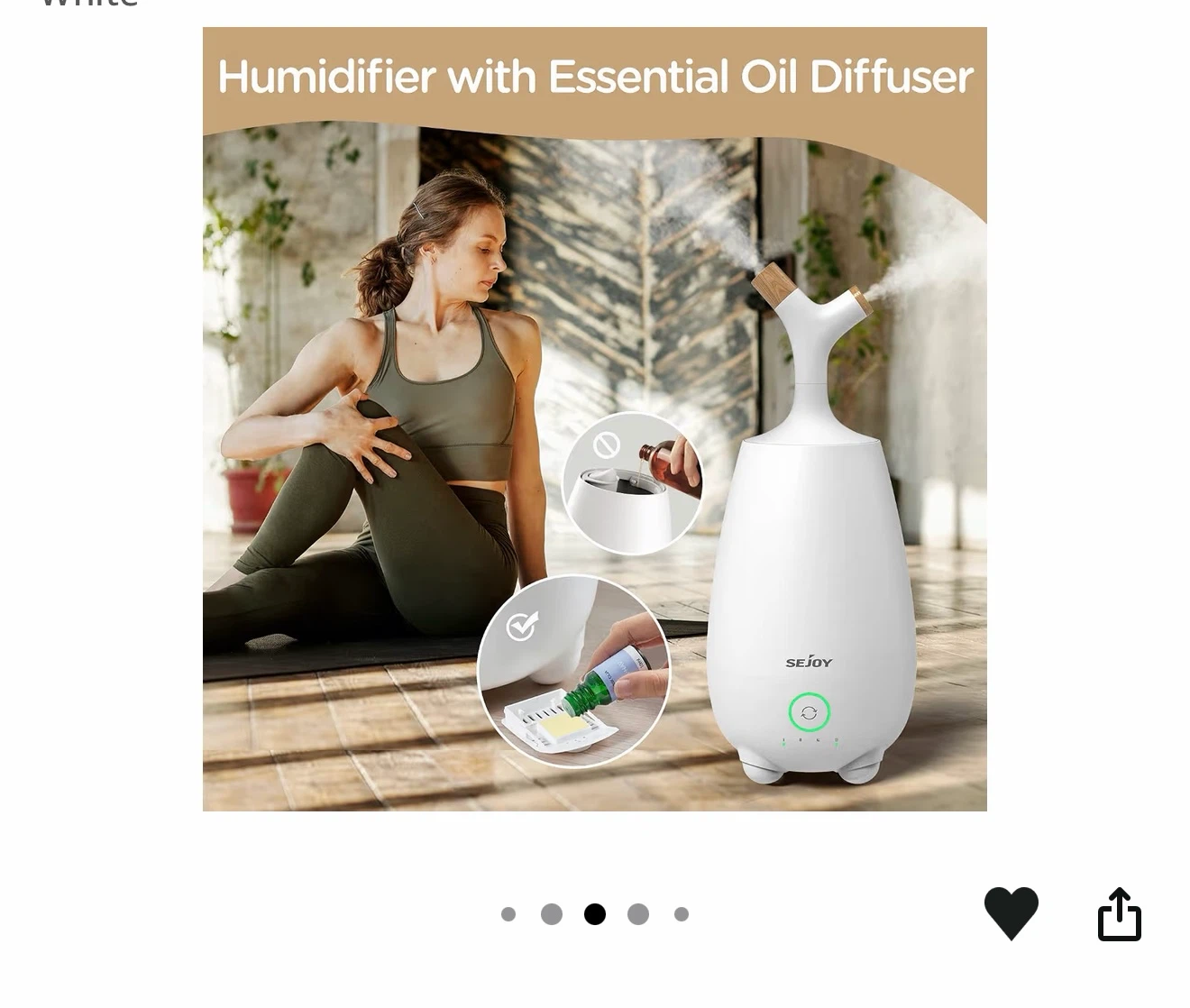 SEJOY Multifunctional Humidifier with Essential Oil Diffuser 5L - photo 5