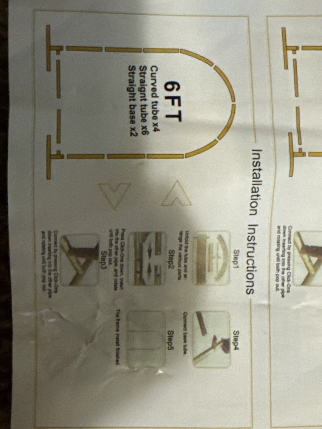 Golden Metal Arch Background Stand 6ft
