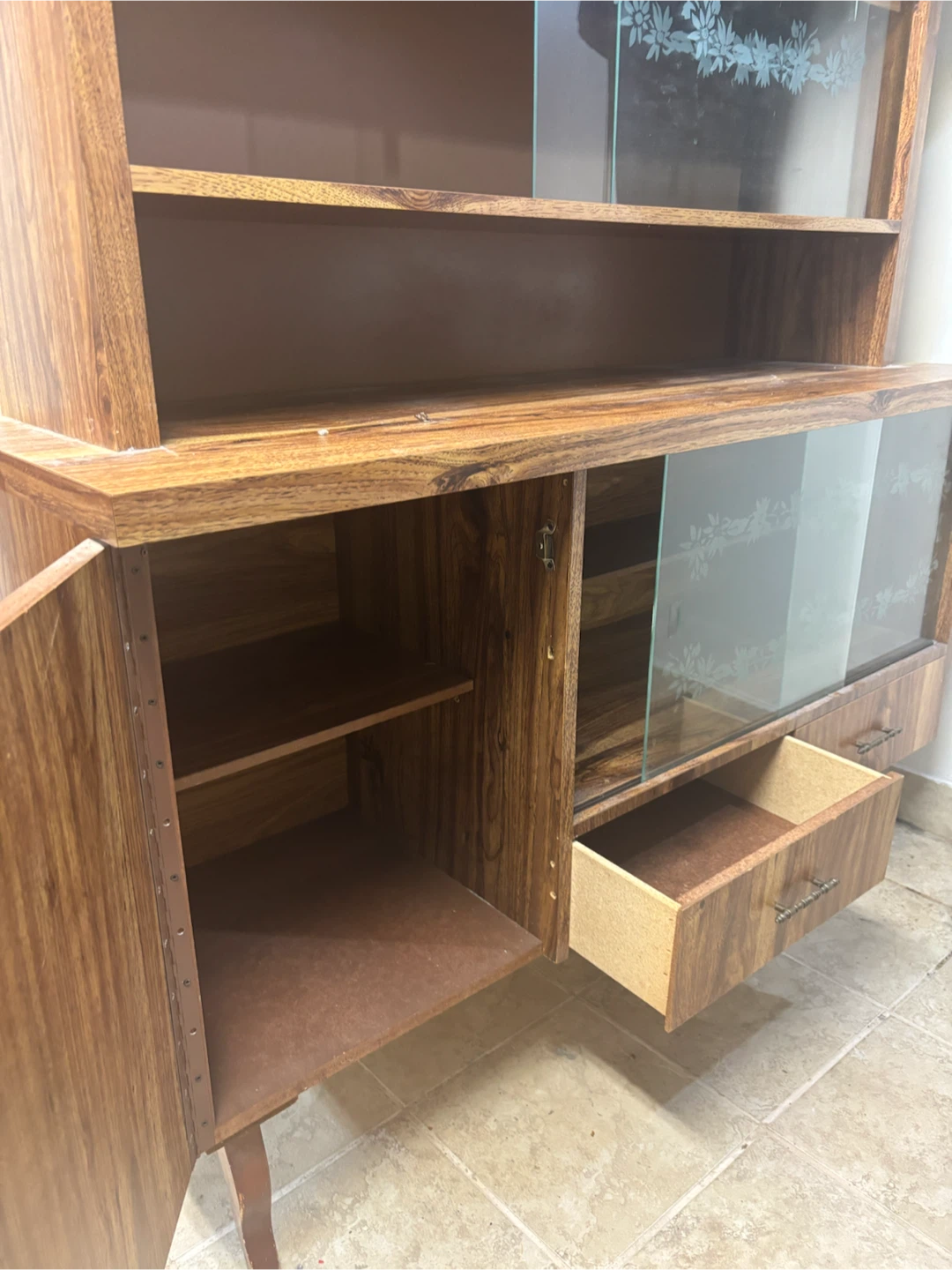 Wooden Display Cabinet with Glass Doors - photo 4