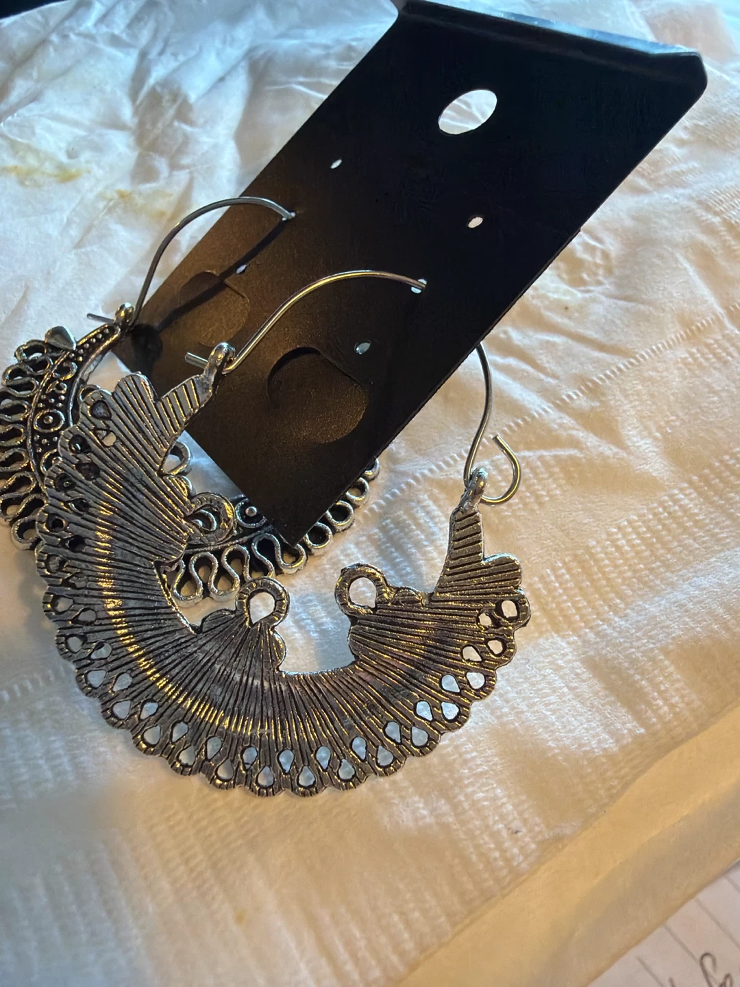 Ornate Filigree Hoop Earrings - photo 2
