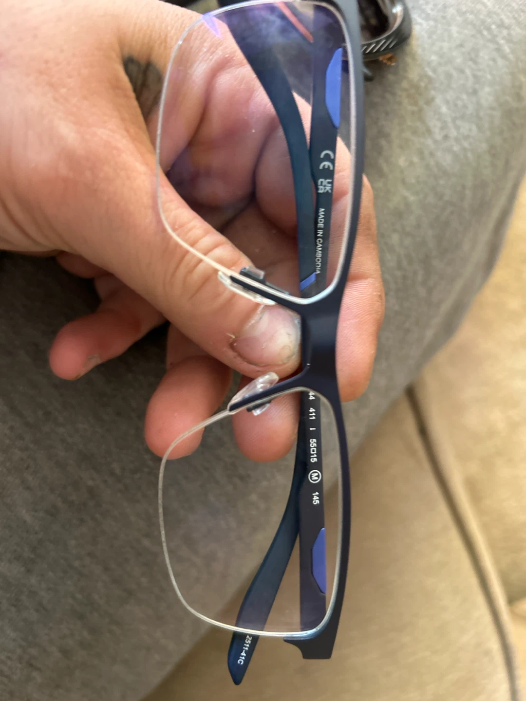 Men's Blue Eyeglasses