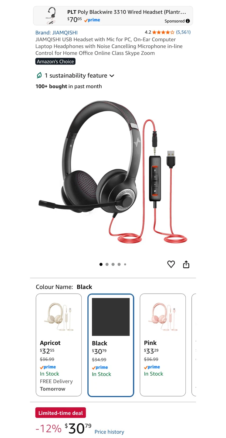JIAMQISHI USB Headset