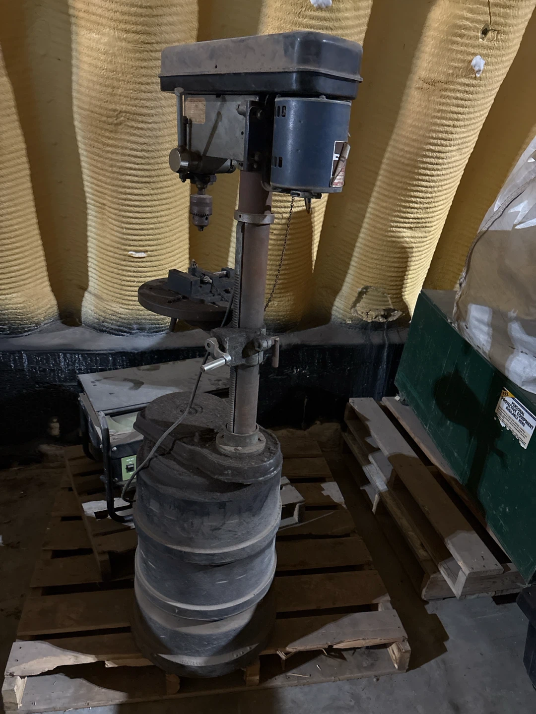 GE AC Motor with Drill Press