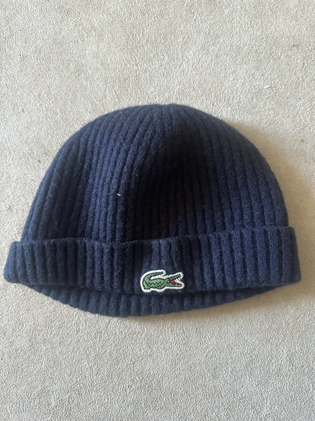 Lacoste Navy Blue Wool Beanie Hat - photo 4