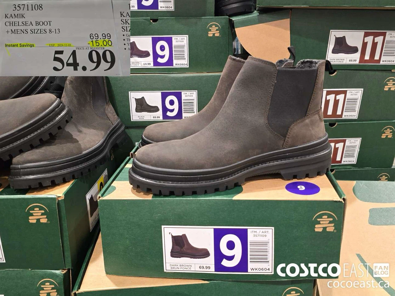Kamik Chelsea Boots Men's US13