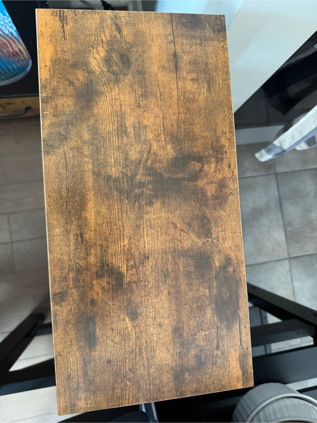 Rolling Kitchen Cart with Wood Top - photo 2