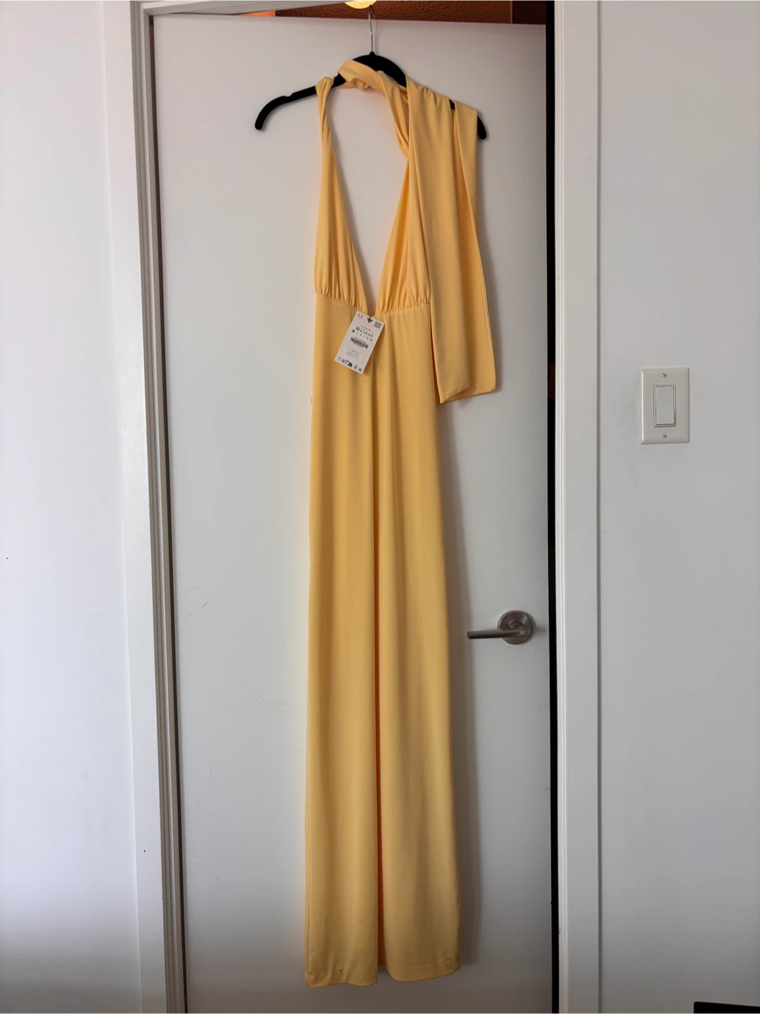 ZARA BNWT Yellow Halter Dress - photo 4