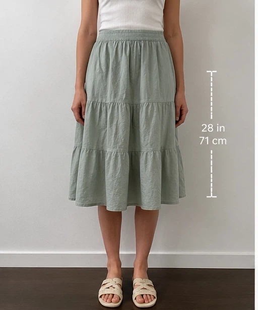 Stratford Tiered Midi Skirt - Size P