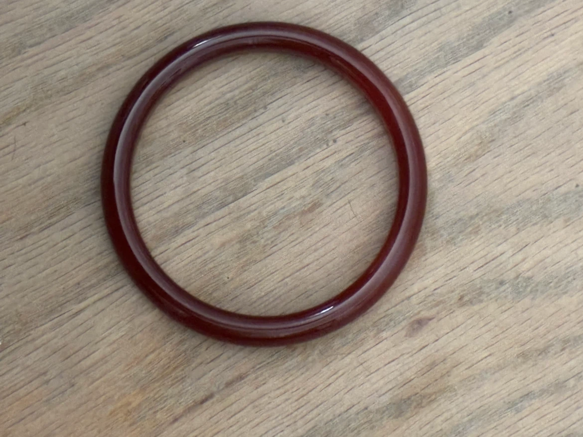 Dark Red Bangle Bracelet