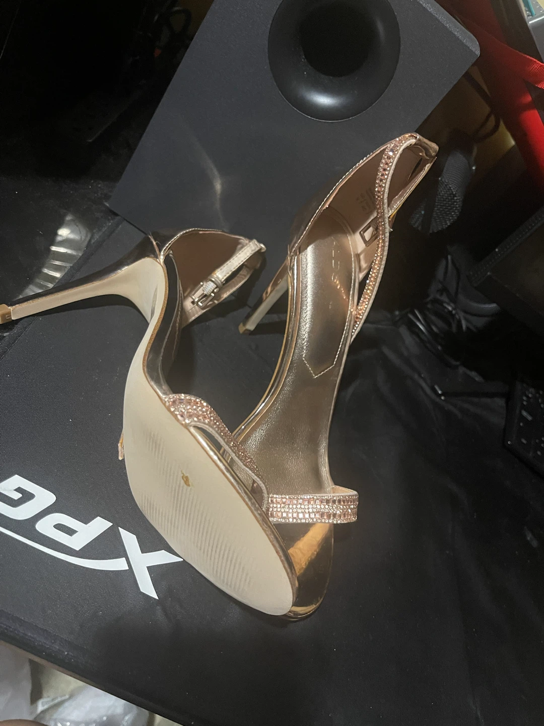 ALDO Rose Gold Embellished Heels - photo 2