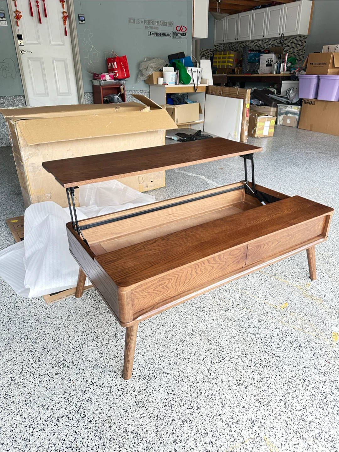 Lift-Top Coffee Table with Storage