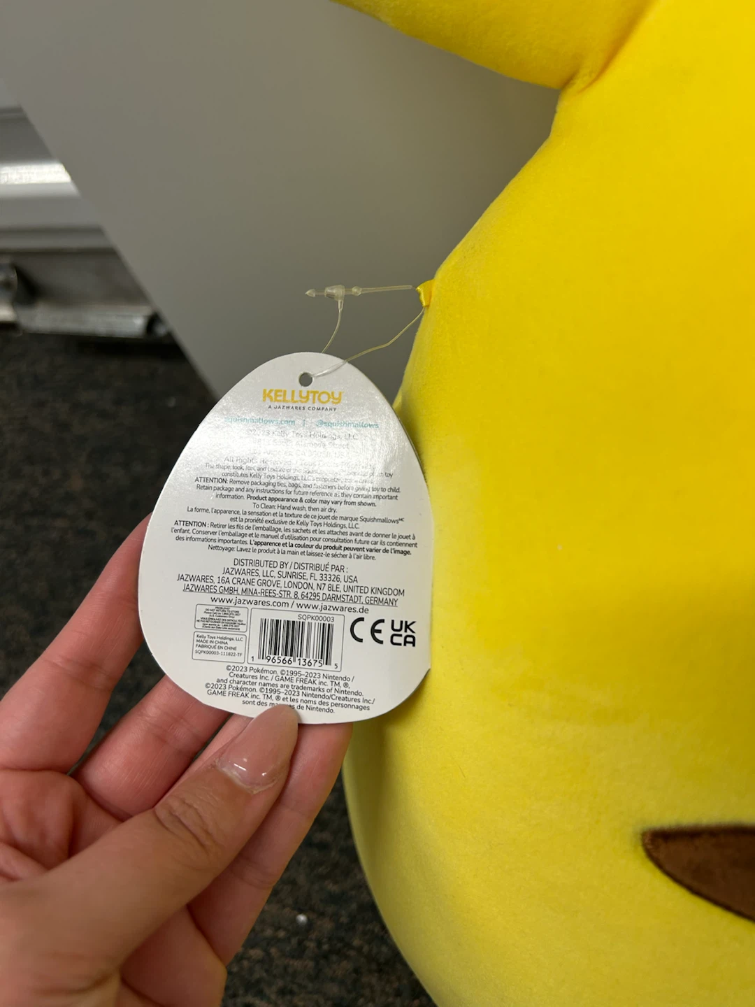 Squishmallows Pokemon Pikachu Plush Pillow - photo 3