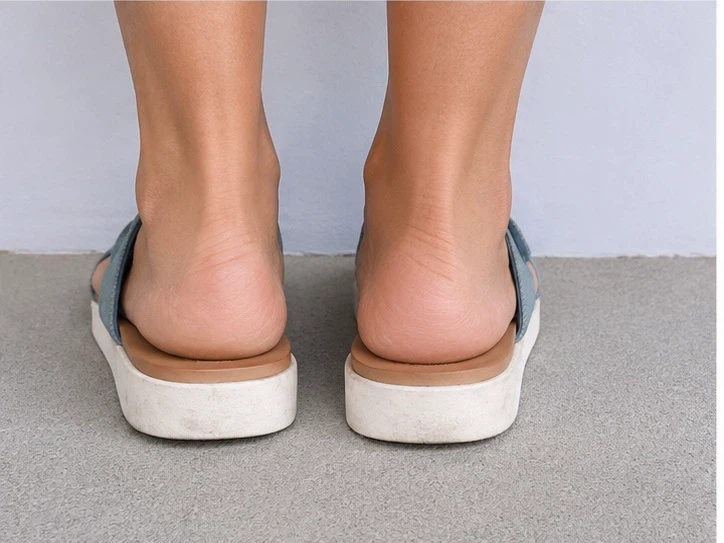 Light Blue Double Strap Platform Sandals - photo 2