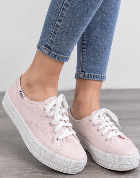 Keds Pink Canvas Platform Sneakers - photo 2