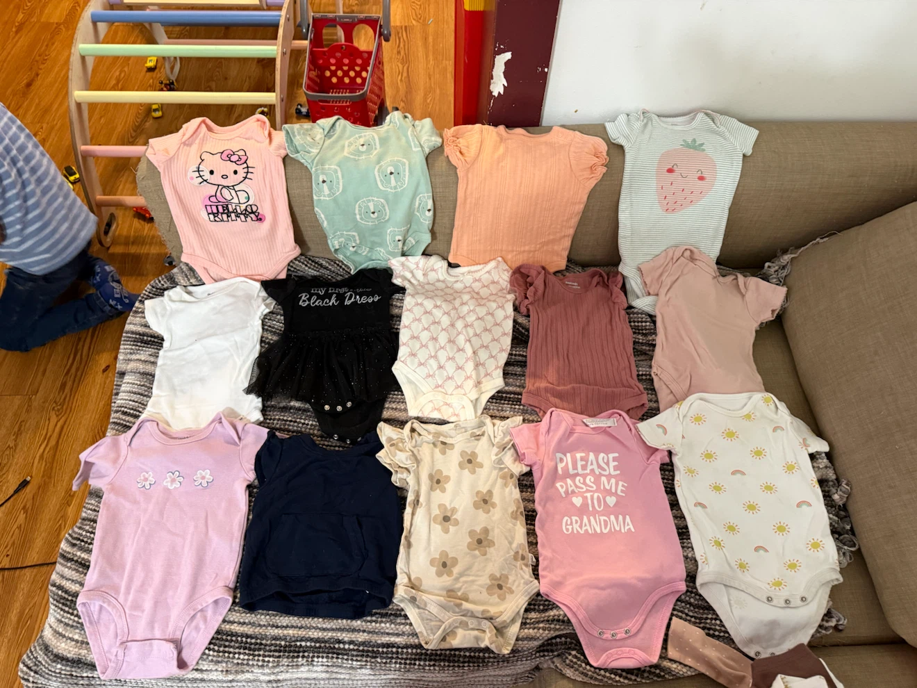 baby girl onesies and pants size 6 months