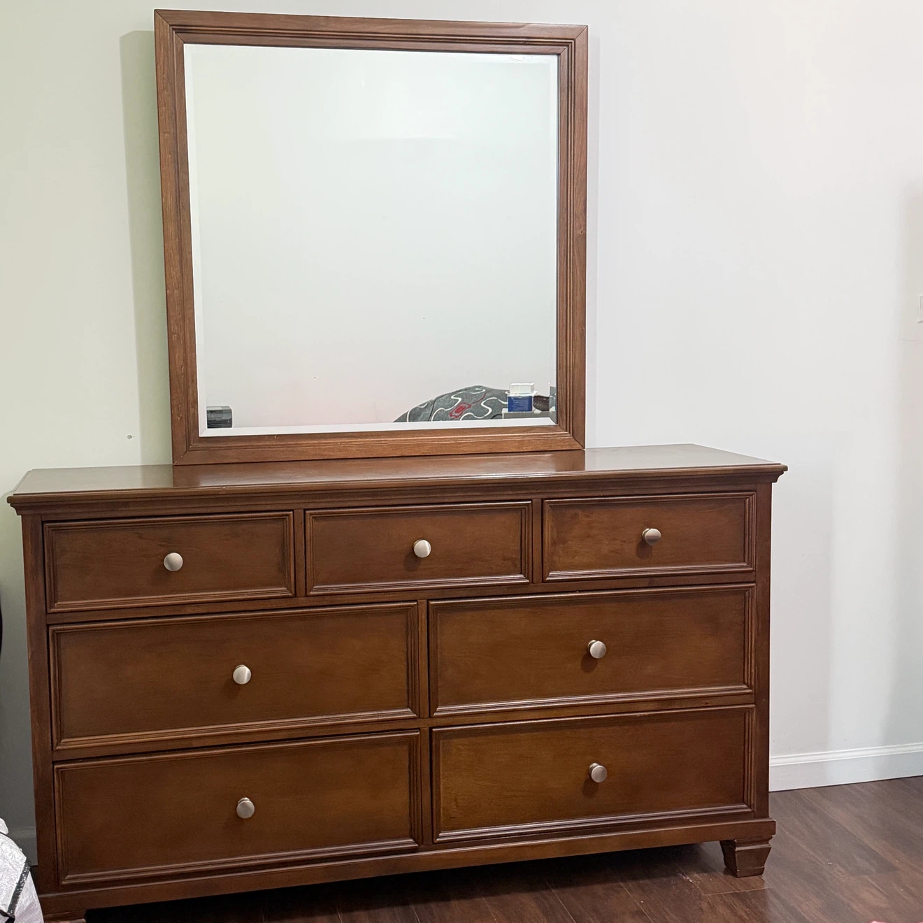 Wooden Dresser with Mirror - photo 2