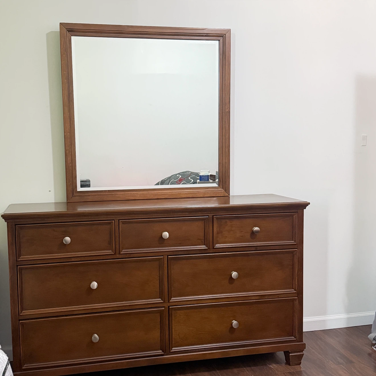 Wooden Dresser with Mirror - photo 3