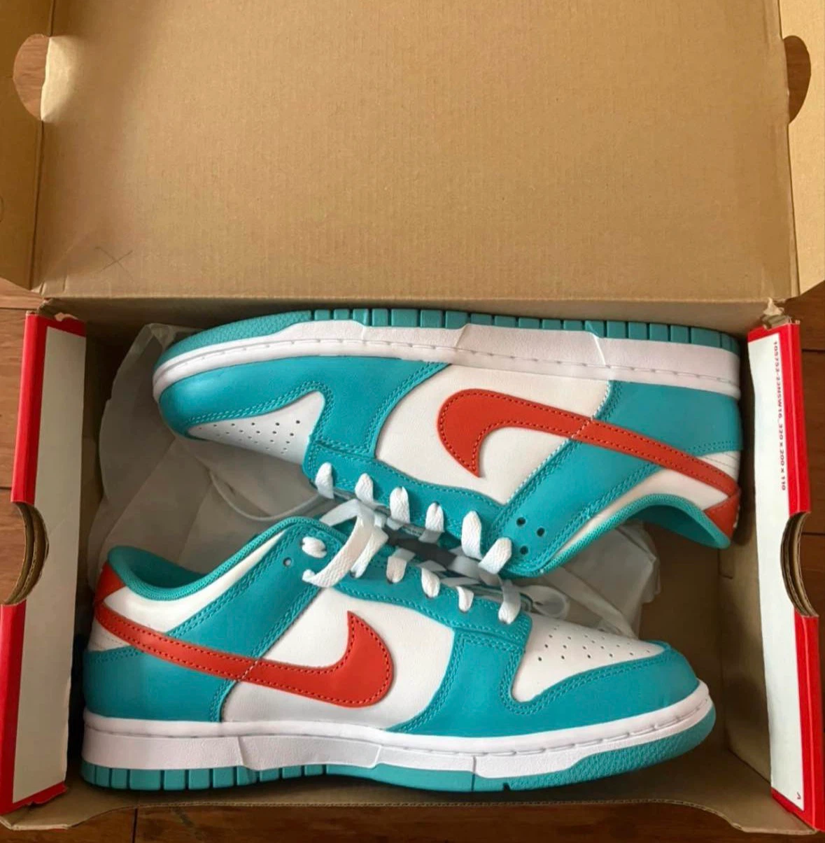 Nike Dunk Low SE "Siren Red" White Teal Orange Shoes
