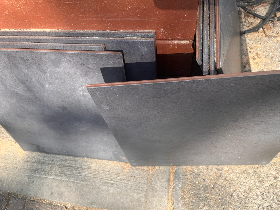 FREE - 9 Ceramic Black Tiles 16x16