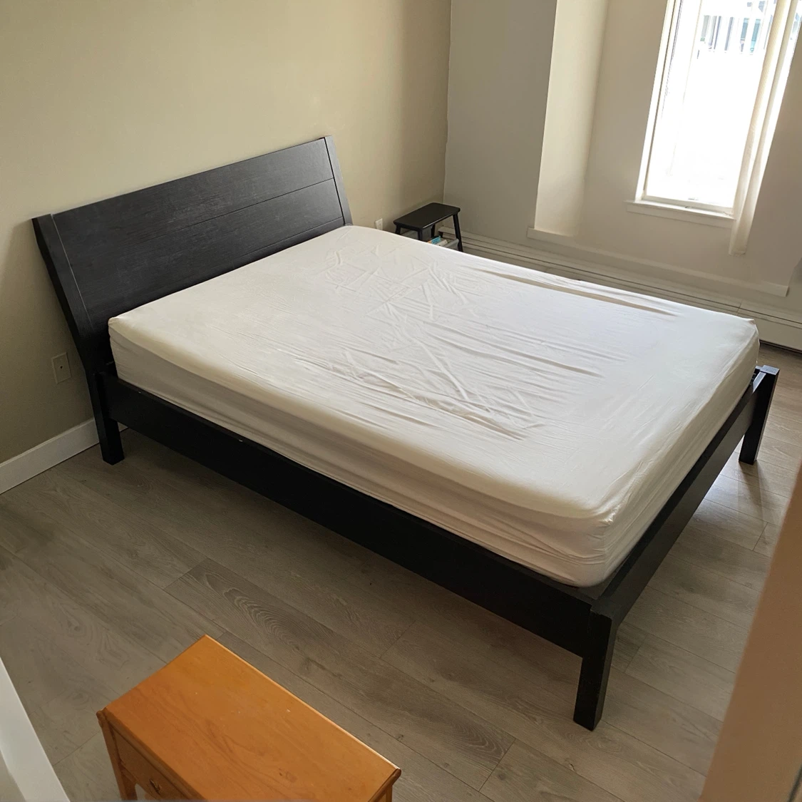 Dark Wood Queen Bed Frame