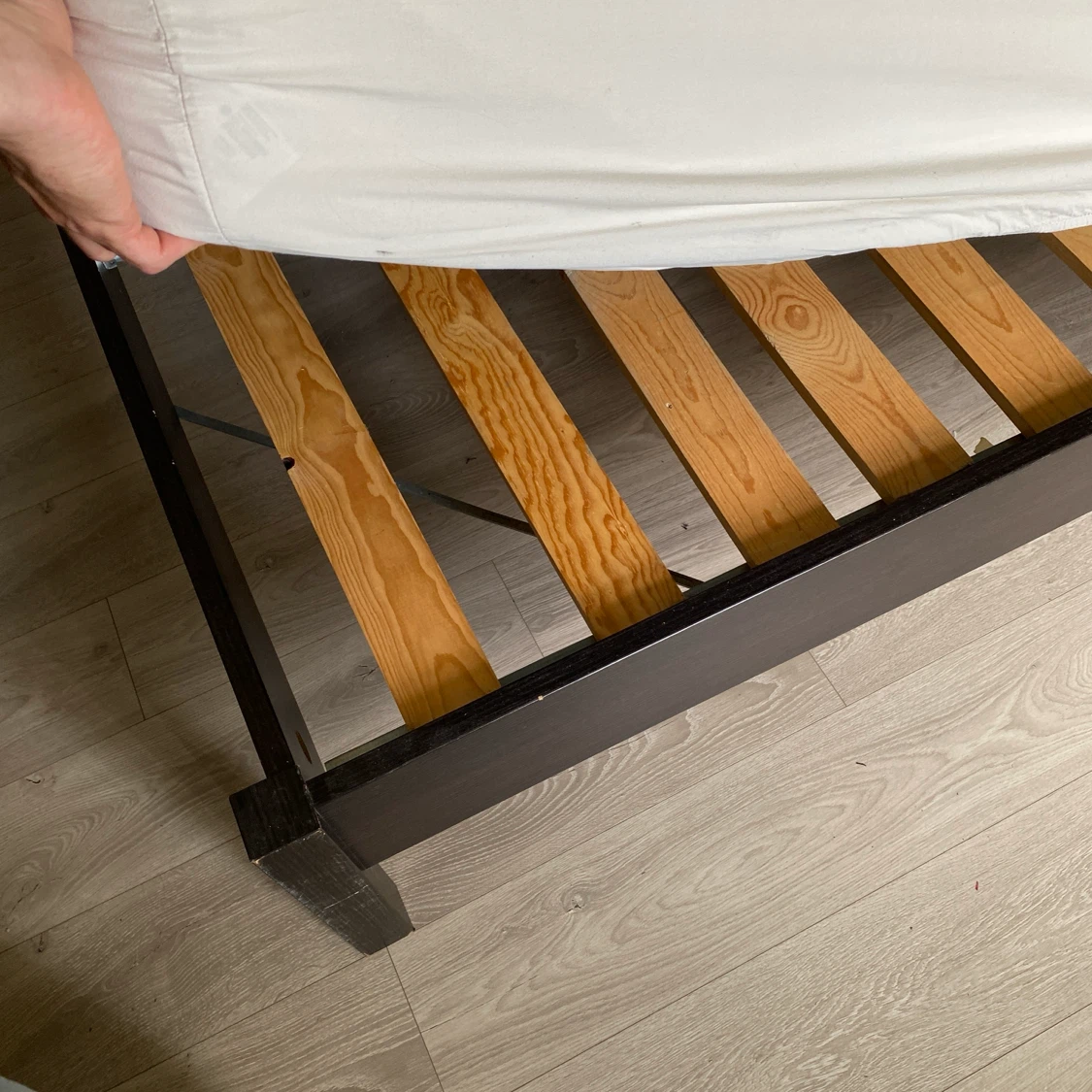 Dark Wood Queen Bed Frame - photo 2