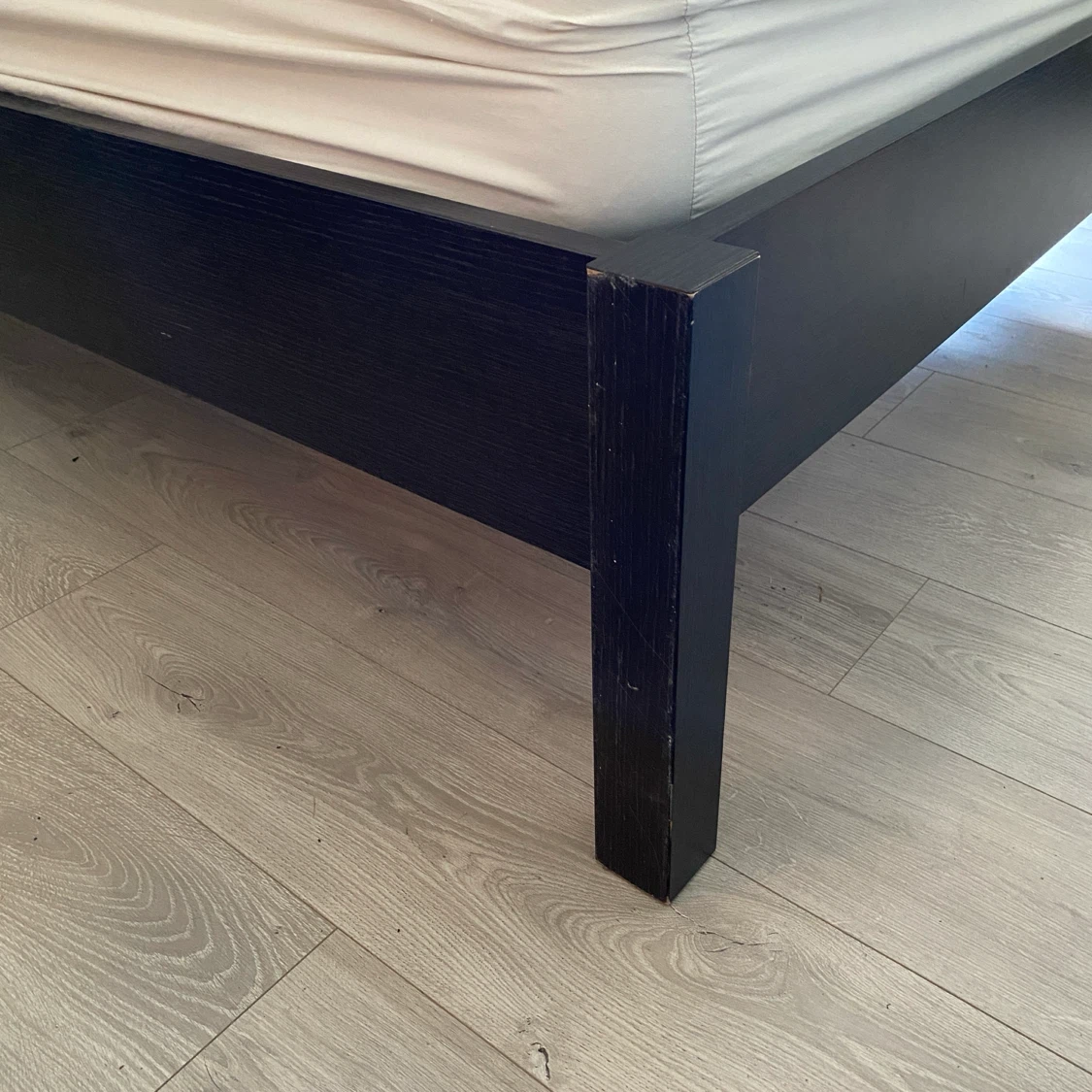 Dark Wood Queen Bed Frame - photo 5
