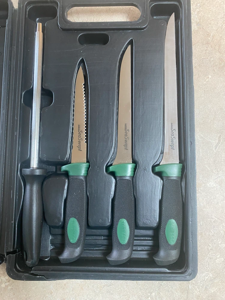 Schrade Sea Sweep Fillet Knife Set with Sharpener