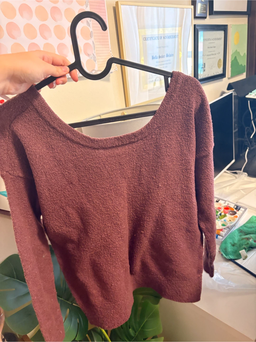 Striped Mock Neck Sweater - photo 4