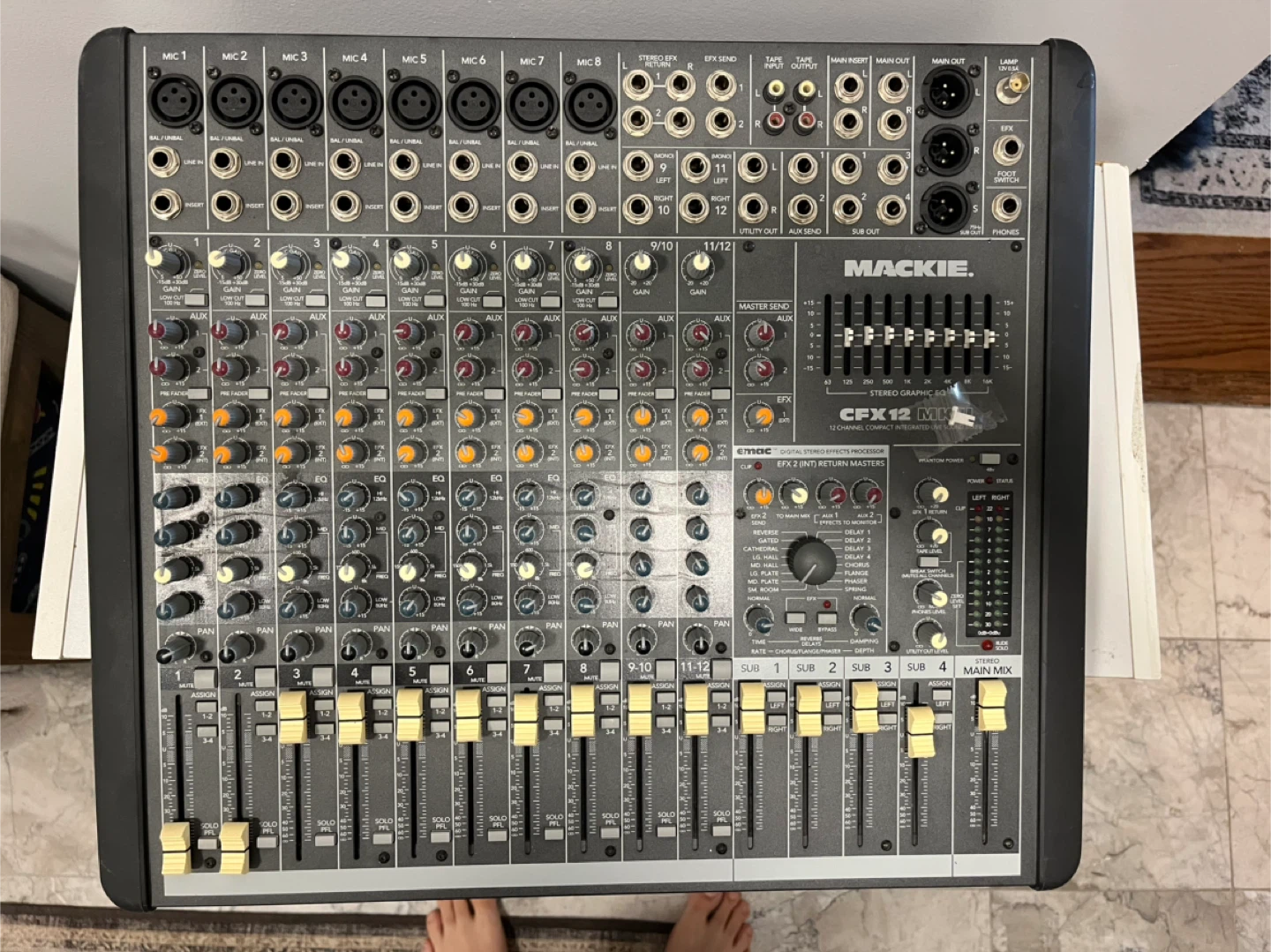Mackie CFX12 MKII 12-Channel Compact Integrated Live Sound Mixer
