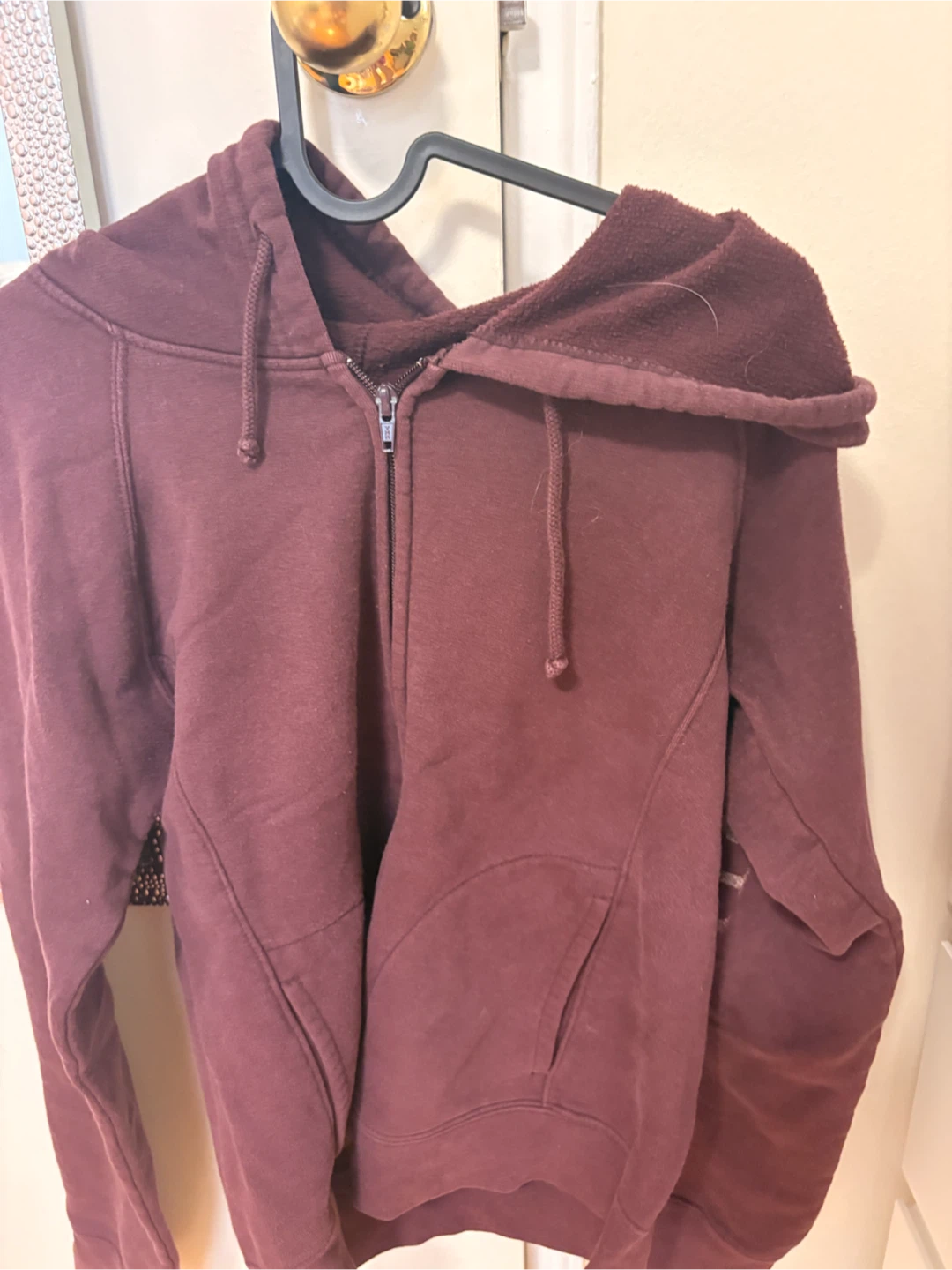 Maroon Full Zip Hoodie - photo 3