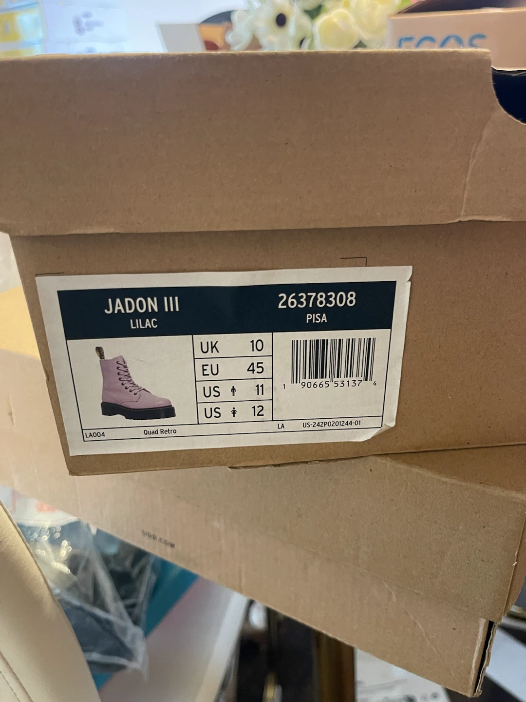 Dr. Martens JADON III Lilac Boots Size 10 UK - photo 4