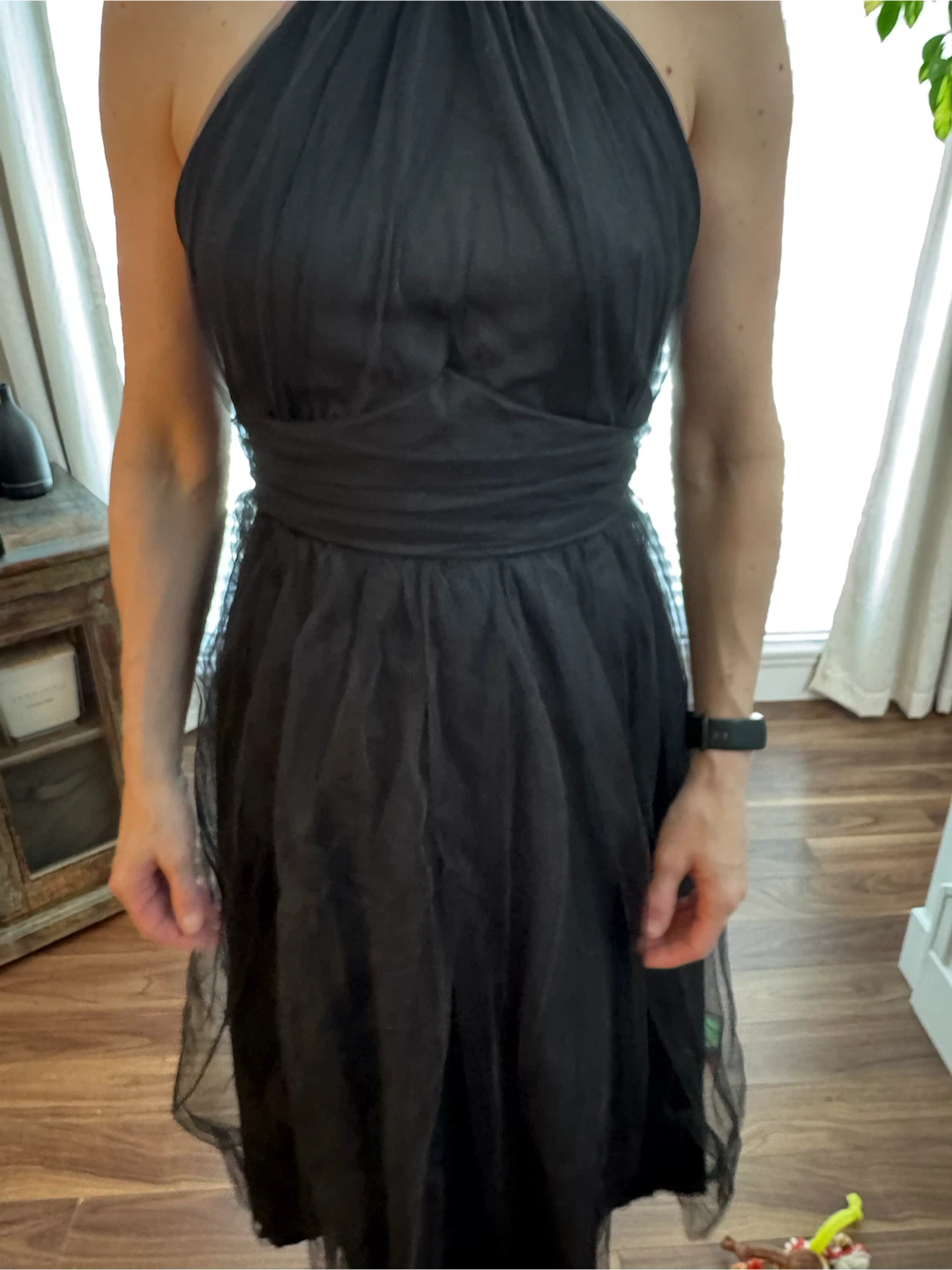 Livia Boutique Black Tulle Halter Dress - photo 4