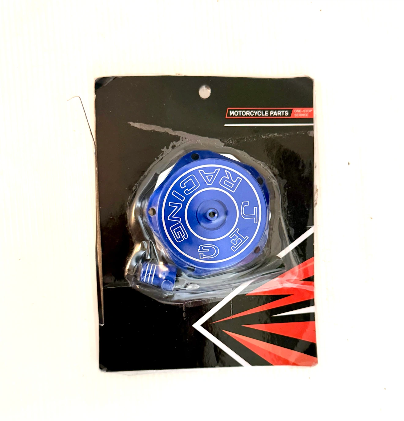 JFG Racing Dirt Bike Gas Cap with Vent Tube - Blue - photo 3