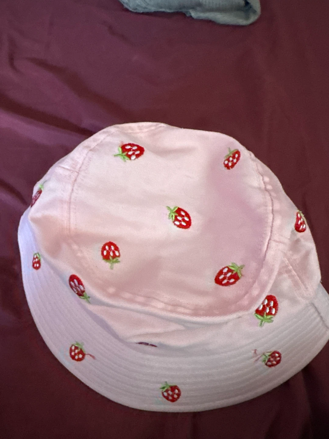 Pink Strawberry Bucket Hat
