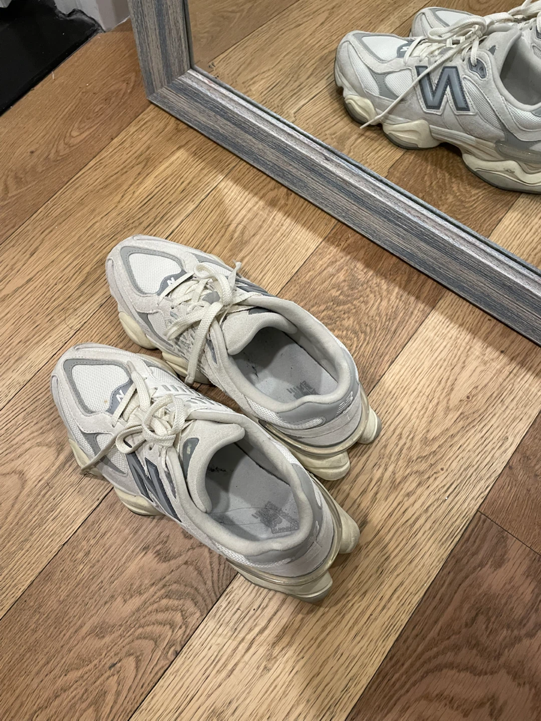 New Balance 9060 Cream White Sneakers - photo 2