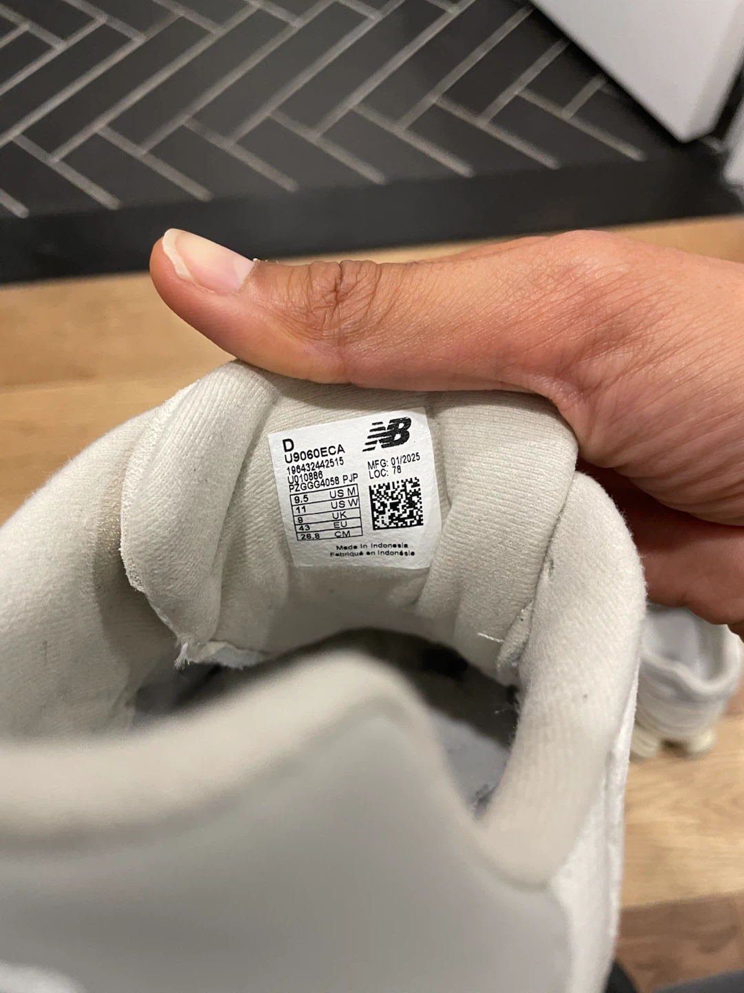 New Balance 9060 Cream White Sneakers - photo 5